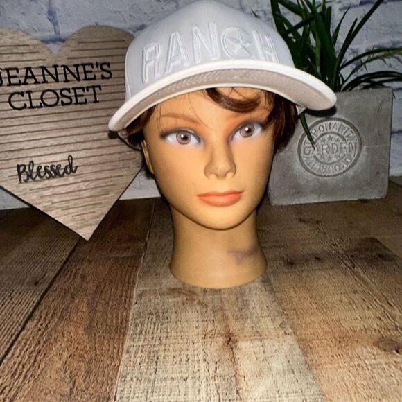 G/Fore Embroidered RANCH Flexfit 110 Tech Golf Hat White Baseball Cap Snapback - Picture 6 of 10